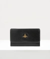 Vivienne Westwood Long Card Holder Leather Black One Size Women In Black