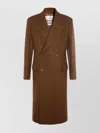 Vivienne Westwood Long Coat With Flap Pockets And Back Vent In Brown