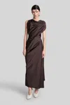 Vivienne Westwood Brown Polyester Cocktail Dress In Brown