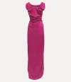 Vivienne Westwood Draped Knee Length Dress With Ruffled Neckline