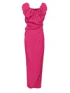 Vivienne Westwood Long Ginnie Amber Draped Maxi Dress In Purple
