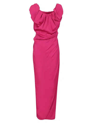 VIVIENNE WESTWOOD LONG GINNIE AMBER DRESSES VIOLET