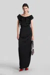 Vivienne Westwood Long Ginnie In Black Viscose In Black