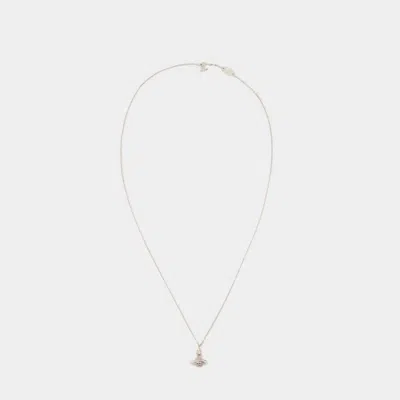 Vivienne Westwood Long Pendant Necklace In Silver