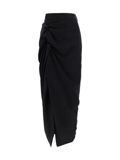 Vivienne Westwood Long Skirt In Black