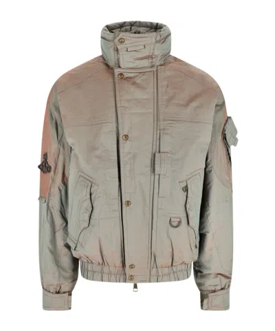 Vivienne Westwood Nevada Bomber Cangiante Gabardine Sage-green 52 Men