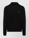 Vivienne Westwood Long Sleeve Mock Neck Knit Sweater In Black