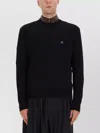 Vivienne Westwood Long Sleeve Ribbed Knit Sweater In Black