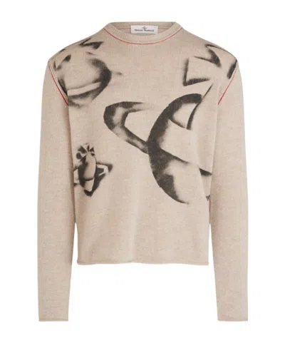 VIVIENNE WESTWOOD VIVIENNE WESTWOOD ORB PRINTED CREWNECK JUMPER