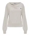 Vivienne Westwood Orb-embellished Boat-neck Sweater In Neutral