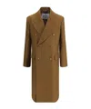 Vivienne Westwood Long Coat With Flap Pockets And Back Vent In Brown