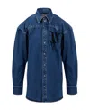 Vivienne Westwood Long-sleeved Denim Shirt In Blue