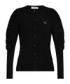 Vivienne Westwood Long-sleeved Knitted Cardigan In Black
