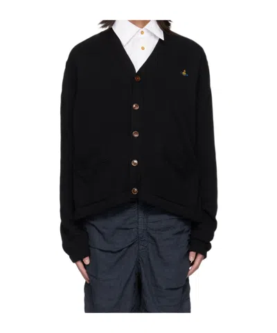 VIVIENNE WESTWOOD LONG-SLEEVED KNITTED CARDIGAN