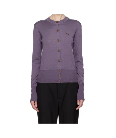 VIVIENNE WESTWOOD VIVIENNE WESTWOOD LOGO EMBROIDERED CARDIGAN