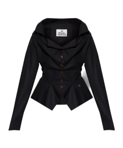 Vivienne Westwood Long-sleeved Shirt In Black