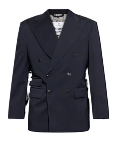 Vivienne Westwood Long-sleeved Suit Jacket In Black