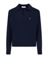 Vivienne Westwood Crewneck Sweater Long Sleeves Ribbed Trims In Blue