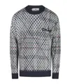 Vivienne Westwood Crew Neck Sweater With Ribbed Cuffs And Hem In Gray