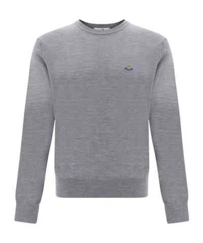 VIVIENNE WESTWOOD VIVIENNE WESTWOOD ALEX ORB-EMBROIDERED CREWNECK JUMPER