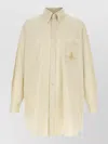 Vivienne Westwood Longline Shirt Front Pocket Relaxed Cut In Neutral
