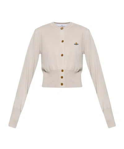 Vivienne Westwood Long-sleeve Cardigan In Neutral