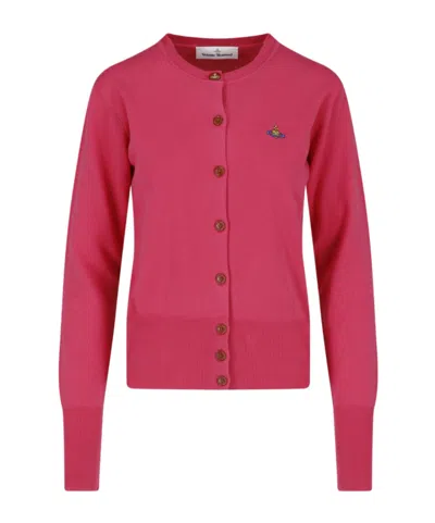 Vivienne Westwood Knit Top Crew Neck Long Sleeves In Red