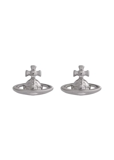 Vivienne Westwood Lorelei Orb Single Stud Earring In Silver