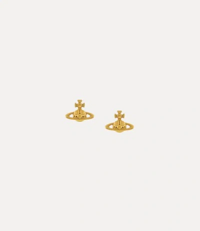 VIVIENNE WESTWOOD LORELEI STUD EARRINGS GOLD SWAROVSKI CRYSTALS WOMEN