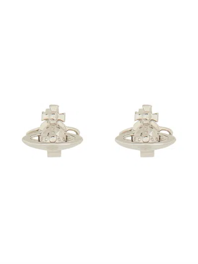 Vivienne Westwood Lorelei Stud Earrings In Silver