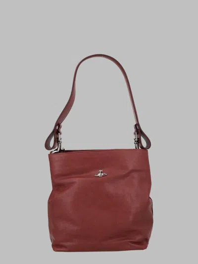 Vivienne Westwood Lottie Mini Leather Shoulder Bag In Bordeaux