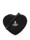 Vivienne Westwood Louise Heart-shaped Crossbody Bag In Black