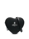 Vivienne Westwood Louise Heart Crossbody In Black