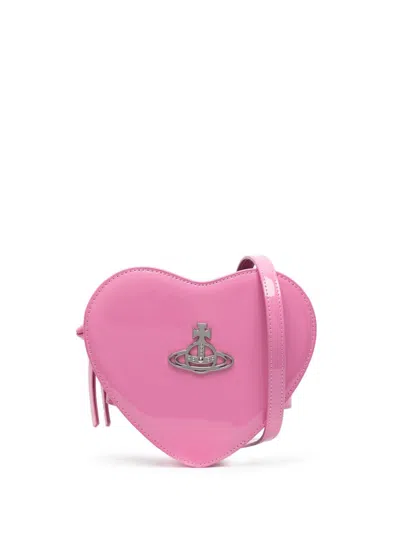 Vivienne Westwood Louise Heart Crossbody Bag In Pink