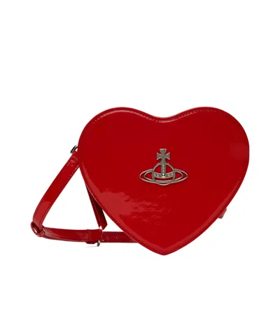 Vivienne Westwood Louise Heart Crossbody Bag In Red