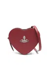 Vivienne Westwood Red Louise Heart Crossbody Bag In Red