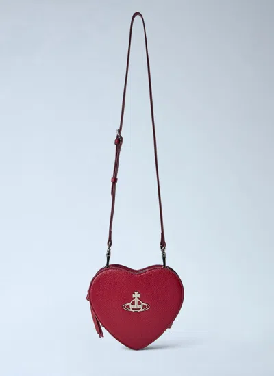 Vivienne Westwood Louise Heart Crossbody Bag In Red