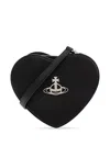 Vivienne Westwood Louise Heart-shaped Crossbody Bag In Black