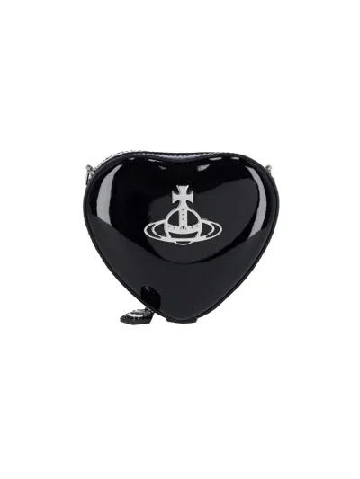 Vivienne Westwood "louise Heart" Mini Bag In Black  