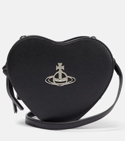 Vivienne Westwood Louise Small Leather Crossbody Bag In Black