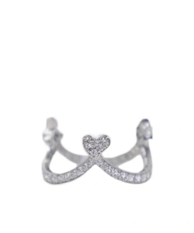 Vivienne Westwood Love Inlaid Design Ring In Gray
