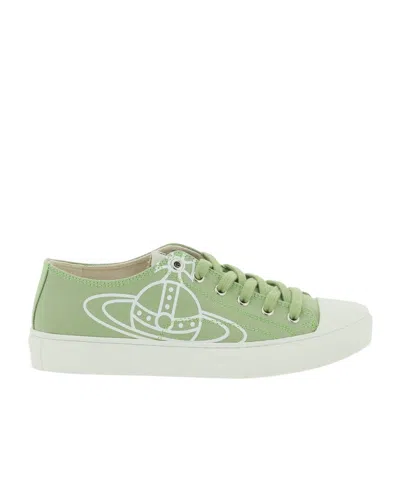 Vivienne Westwood Low Help Recreational Shoe In Green
