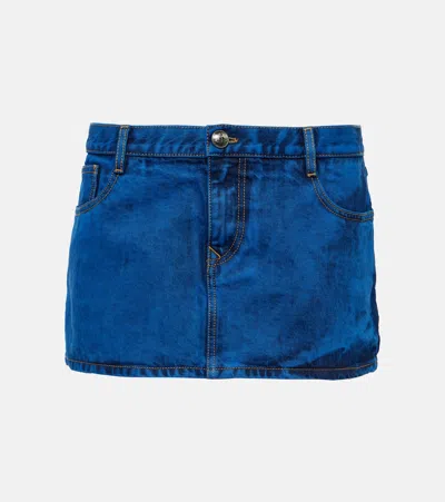 Vivienne Westwood Low-rise Denim Miniskirt In Blau