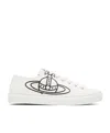 Vivienne Westwood Low Top Canvas Plimsoll Sneakers In White