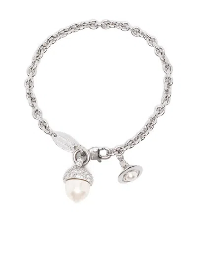 Vivienne Westwood Lucille Bracelet In Gray