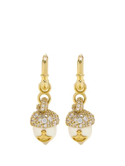 Vivienne Westwood Lucille Earrings In Gold
