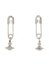 Vivienne Westwood Lucrece" Earrings With "orb" Pendant In Silver