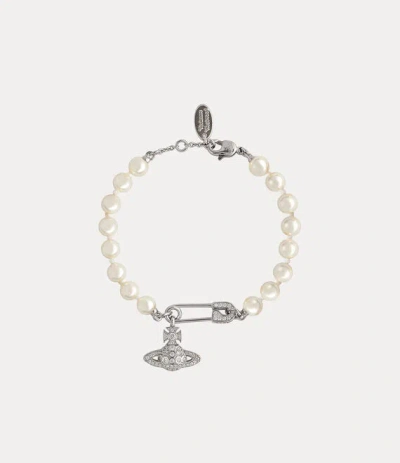 Vivienne Westwood Lucrece Pearl Bracelet Silver Swarovski Pearls Women
