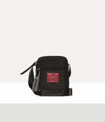 Vivienne Westwood Luke North-south Crossbody Bag Tangled Orb Jacquard Black