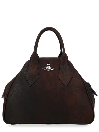 Vivienne Westwood Luxe Shoulder Bag In Soft Lamb Leather In White